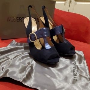 Albert Ferretti Blue Heels